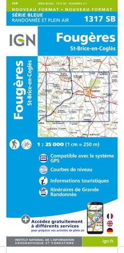 Fougères /St-Brice-en-Coglès. 1/25 000