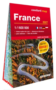 France 2027 1/1.600.000 (carte poche format laminée)