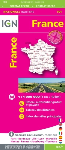 France format recto. 1/1 000 000  Edition 2020