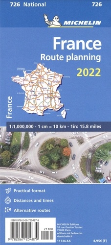 France grands itinéraires. 1/1 000 000  Edition 2022