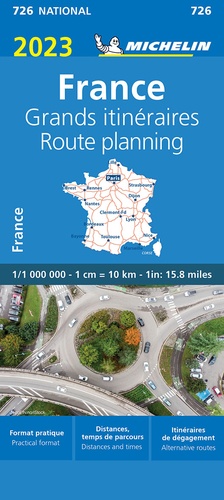 France grands itinéraires. 1/1 000 000  Edition 2023