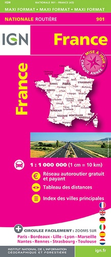 France maxi format. 1/1 000 000