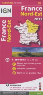  IGN - France, Nord-Est - 1/350 000.