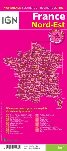 France Nord-Est. 1/350 000