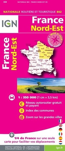 France Nord-Est. 1/350 000