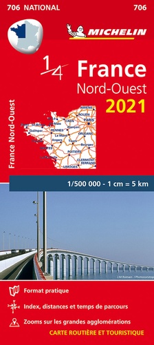  Michelin - France Nord-Ouest - 1/500 000.