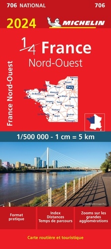 France Nord-Ouest. 1/500 000  Edition 2024