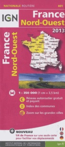  IGN - France, Nord-Ouest - 1/350 000.