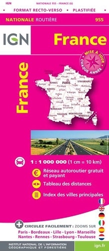 France Plastifiée. 1/1 000 000