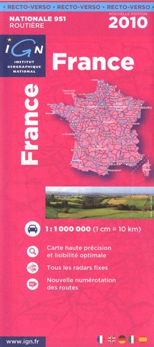  IGN - France Recto/verso - 1/1 000 000.