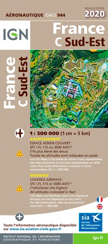 France Sud-Est. 1/500 000  Edition 2020