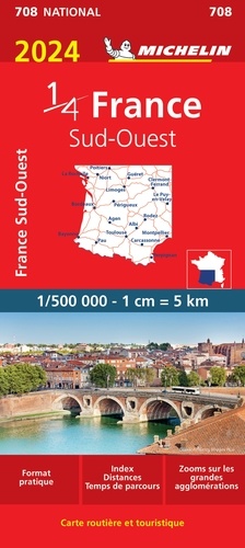 France Sud-Ouest. 1/500 000  Edition 2024