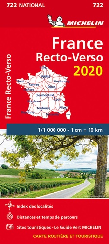  Michelin - France - 1/1 000 000, Recto-verso.