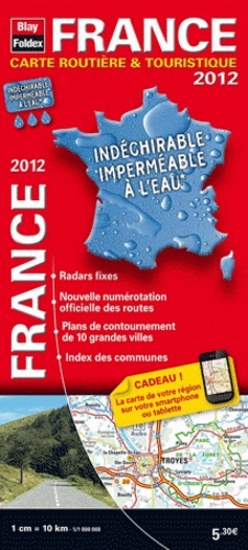 Carte de France routière - carte de France réalisée par Blay-Foldex