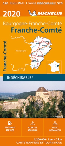  Michelin - Franche-Comté - 1/200 000, indéchirable.