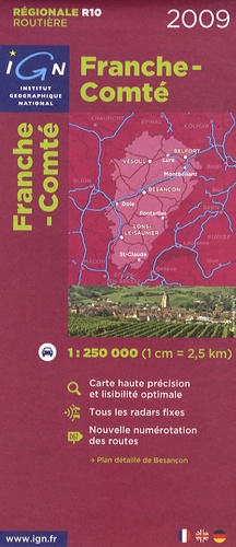  IGN - Franche-Comté - 1/250 000.