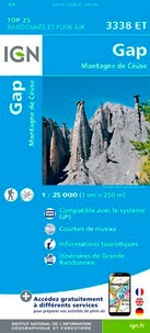  IGN - Gap - Montagne de Céüse : 1/25 000.