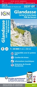  IGN - Glandasse. Col de la Croix-Haute. PNR du Vercors - 1/25 000.