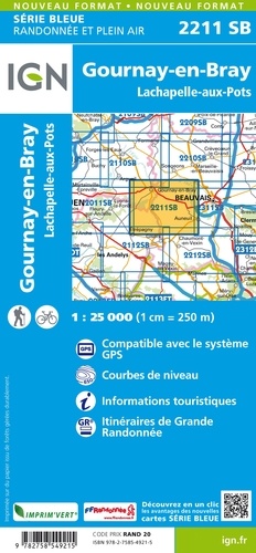 Gournay-en-Bray, Lachapelle-aux-Pots. 1/25 000
