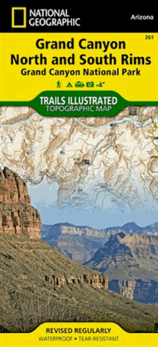  National Geographic - Grand Canyon, North and South Rims, Grand Canyon National Park - 1/35 000.