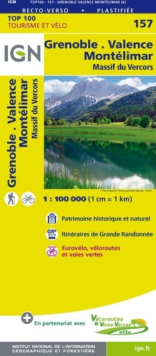 Grenoble Valence Montélimar. 1/100 000