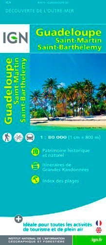 Guadeloupe Saint-Martin Saint-Barthelemy. 1/80 000