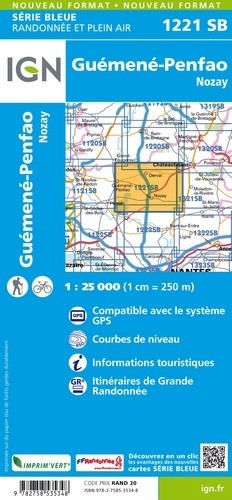 Guémené-Penfao Nozay. 1/25 000