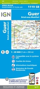  IGN - Guer, Bréal-sous-Montfort - 1/25 000.