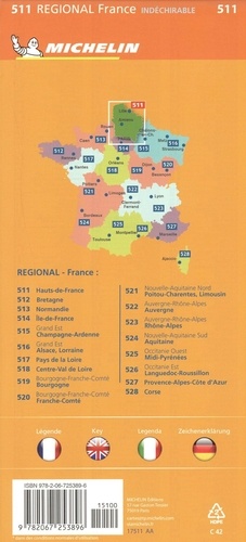 Hauts-de-France. 1/200 000  Edition 2022