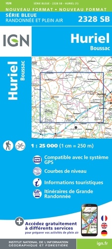 Huriel, Boussac. 1/25 000