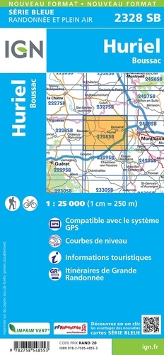 Huriel, Boussac. 1/25 000