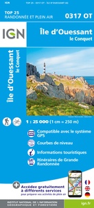  IGN - Ile d'Ouessant, le Conquet - 1/25 000.