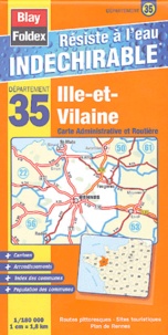  Blay-Foldex - Ille-et-Vilaine - Carte Administrative et Routière.