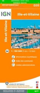  IGN - Ille-et-Vilaine - 1/150 000.