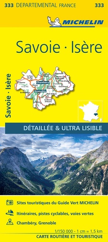  Michelin - Isère, Savoie - 1/150 000.