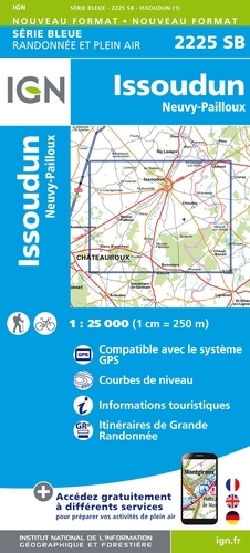 Issoudun, Neuvy-Pailloux. 1/25000