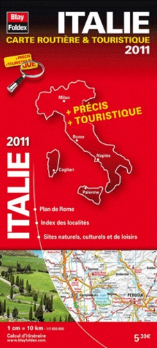  Blay-Foldex - Italie 2011 carte routière et touristique - 1/1 000 000.