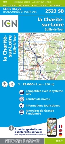 La Charité-sur-Loire, Sully-la-Tour. 1/25 000
