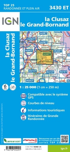La Clusaz Le Grand-Bornand. 1/25 000