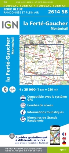 La Ferté-Gaucher, Montmirail. 1/25 000
