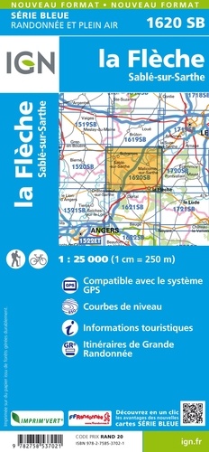 La Flèche, Sablé-sur-Sarthe. 1/25 000