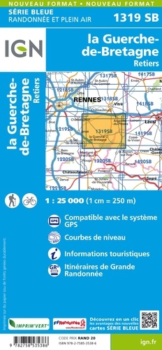 La Guerche-de-Bretagne Retiers. 1/25 000