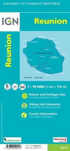 La Réunion. 1/75 000 2e édition