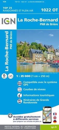 La Roche-Bernard. PNR de Brière. 1/25 000