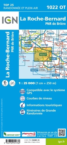 La Roche-Bernard. PNR de Brière. 1/25 000
