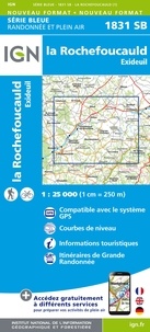  IGN - La Rochefoucauld, Exideuil - 1/25 000.