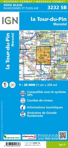 La Tour-du-Pin Morestel. 1/25 000