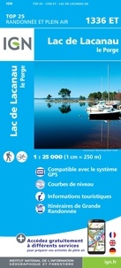  IGN - Lac de Lacanau Le Porge - 1/25 000.