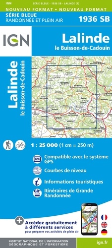 Lalinde, le Buisson-de-Cadouin. 1/25 000
