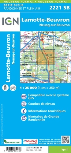 Lamotte-Beuvron Neung-sur-Beuvron. 1/25 000